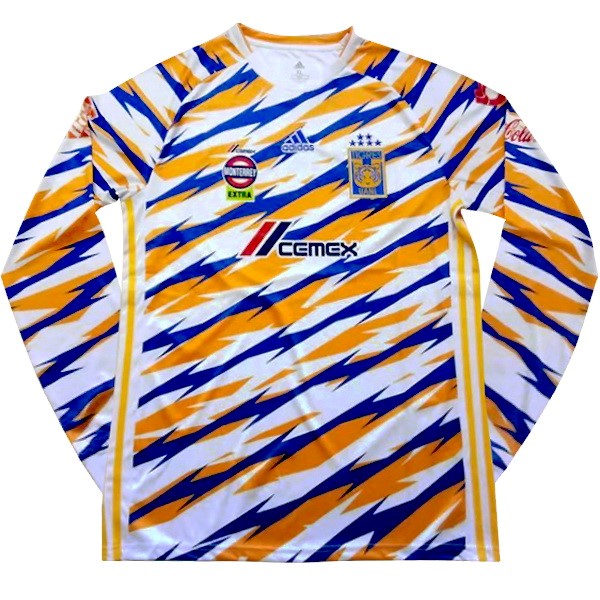 Camiseta Tigres UANL Tercera equipo ML 2019-20 Blanco Amarillo